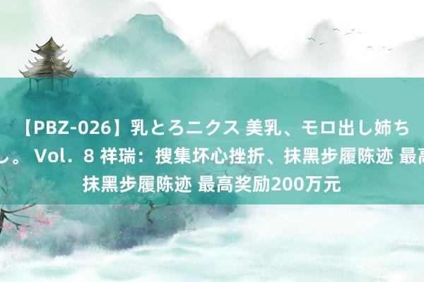 【PBZ-026】乳とろニクス 美乳、モロ出し姉ちゃん揉みたおし。 Vol．8 祥瑞：搜集坏心挫折、抹黑步履陈迹 最高奖励200万元