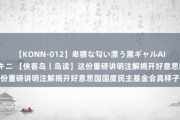 【KONN-012】卑猥な匂い漂う黒ギャルAIKAの中出しグイ込みビキニ 【侠客岛丨岛读】这份重磅讲明注解揭开好意思国国度民主基金会真样子