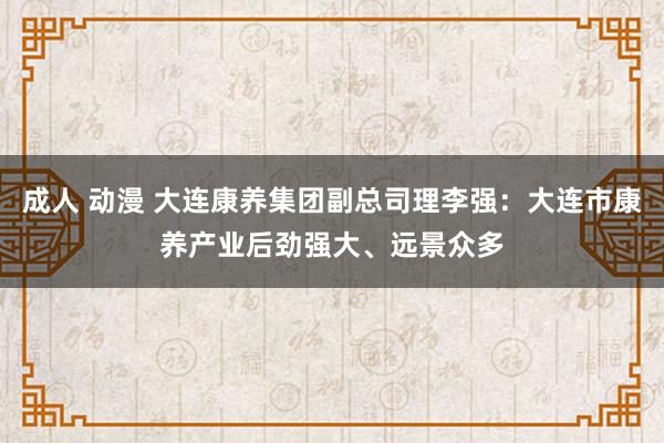 成人 动漫 大连康养集团副总司理李强：大连市康养产业后劲强大、远景众多