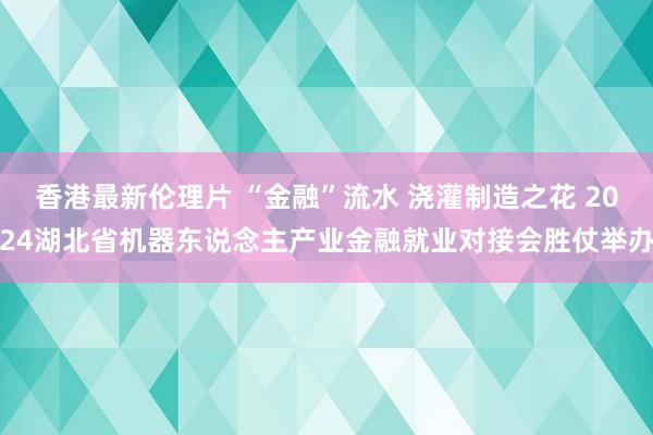 香港最新伦理片 “金融”流水 浇灌制造之花 2024湖北省机器东说念主产业金融就业对接会胜仗举办